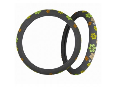 Оплeтка на руль "PSV" FLOWER (Серый) M