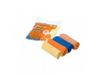 Салфетка микрофибра AIRLINE набор "рулончики" (4 шт 30*30)