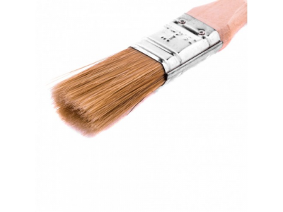 Кисть плоская "Евро" 1, натуральная щетина, деревянная ручка Mtx