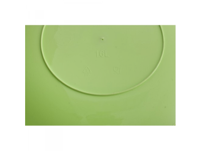 Таз пластмассовый круглый 16 л зеленый //ТМ Elfe /Россия