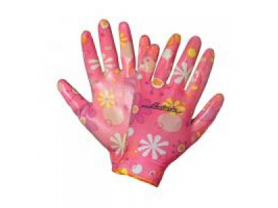 Перчатки нейлоновые женские "AIRLINE" полиуритановое покрытие ладони