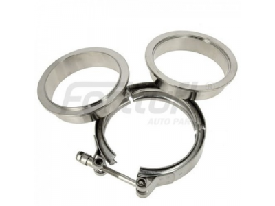 Fortluft Хомут V-Band с фланцами 76мм