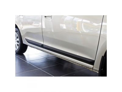 Молдинги на двери для Renault Logan 2014-