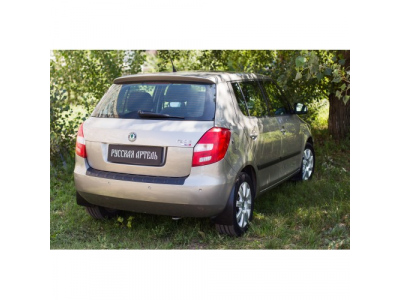Накладка на задний бампер для Skoda Fabia II 2007—2010,2010-2013