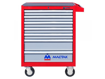 Тележка инструментальная, 7 ящиков, красная, МАСТАК