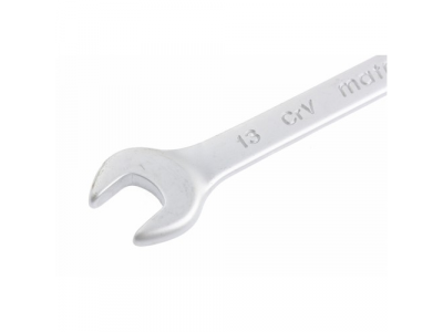 Ключ комбинированный, 13 мм, CrV, матовый хром// MATRIX
