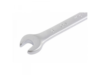 Ключ комбинированный, 6 мм, CrV, матовый хром// MATRIX