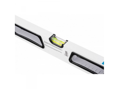 Уровень алюминиевый, 600 мм, усиленный, рукоятки, фрезерованный, 3 глазка, магнитный Gross