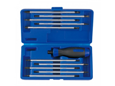 Набор отвертка со сменными жалами, 11 предметов, KING TONY