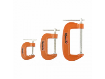 Набор: струбцины G-образные, 3 шт., 25-50-75 мм// SPARTA