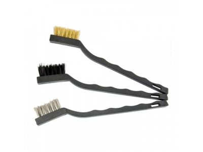 Набор щеток, 3 шт., металлические с пластмассовой ручкой, малые// MATRIX