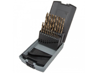 Набор сверл 1.0-10.0 х 0,5мм 19пр. HSS-CO Spiralbohrer (Metall)