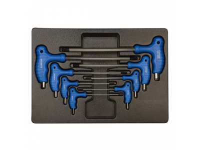 Набор L-образных ключей HEX, ложемент, 8 предметов, KING TONY