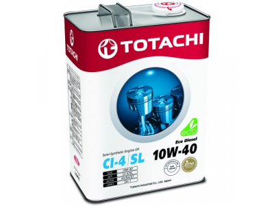 Масло моторное TOTACHI Eco Diesel CI-4/CH-4/SL п\синт 10W40 4л