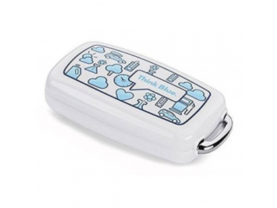 Накладка на ключ Volkswagen Key Case, Think Blue, White/Blue, артикул 000087012M