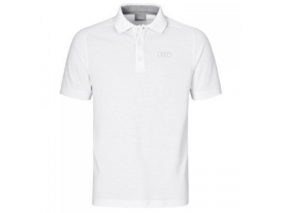 Мужская рубашка-поло Audi Poloshirt, Men, Classic Logo, White