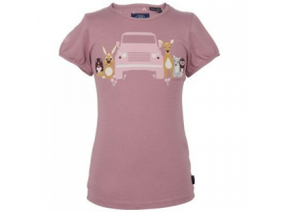 Футболка для девочек Land Rover Girls Graphic T-shirt, Duski Pink