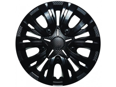 Колпаки колесные 16 дюймов Лион, черный глянец, карбон