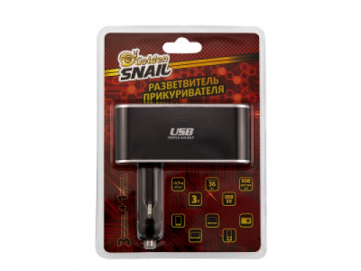 Разветвитель прикуривателя 3 в 1 (в прикуриватель)