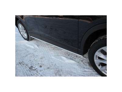 Пороги труба d42 Mazda CX-5 2012-, MCX5.80.1421