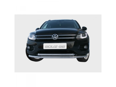 Защита переднего бампера труба d60/60 двойная,Volksvagen Tiguan Track&Field Track&Style 2011-, VWTI.48.1403
